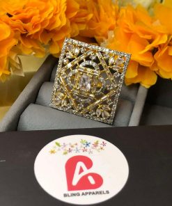 White square AD ring (adjustable)