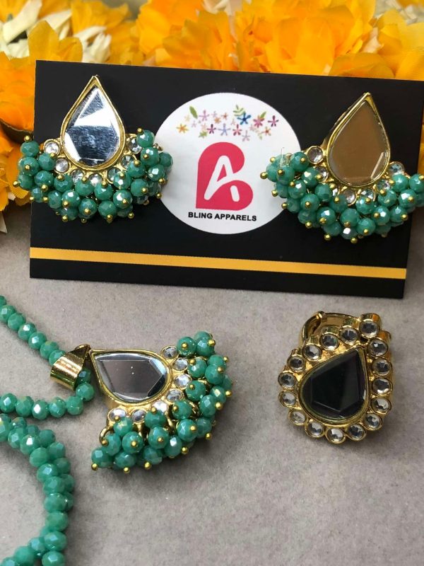 Turquoise mala set with ring