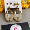 Oval earrings set