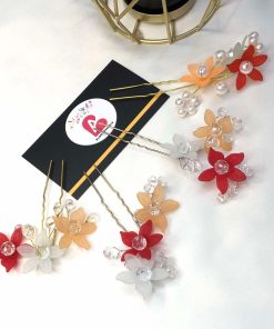 4 hair pins Multi