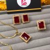 Red mala set with ring