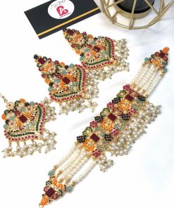 Nauratan set mehroon