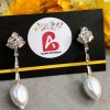 White earrings
