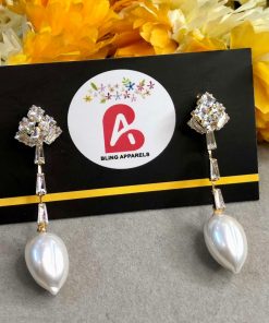 White earrings