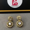 White american diamond earrings