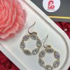 Golden hoop earrings