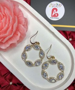Golden hoop earrings