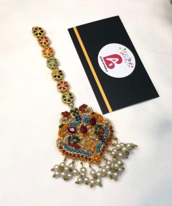 Nauratan bindya mehroon