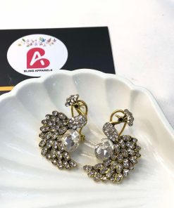 Peacock earrings