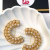 Cresent earrings pearl
