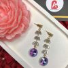 Purple earrings