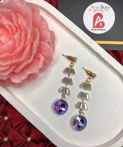 Purple earrings
