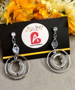 Silver hoop earrings