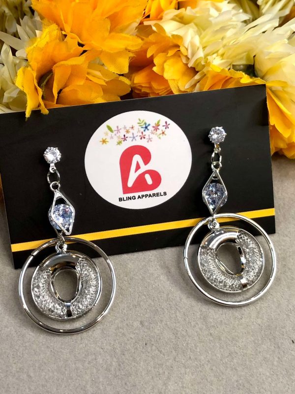 Silver hoop earrings