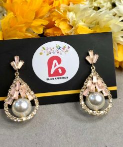 Pink casual earrings