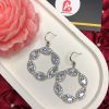 Silver hoop earrings