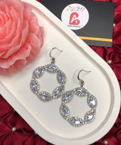 Silver hoop earrings