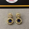 Blue american diamond earrings