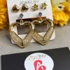 Heart earrings set