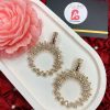 Golden hoop earrings