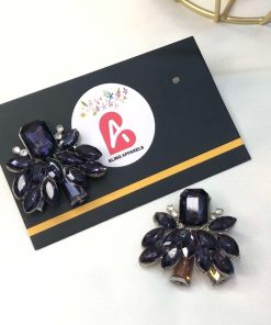 Purple earrings