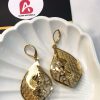 Golden leaf earrings