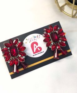 Red earrings