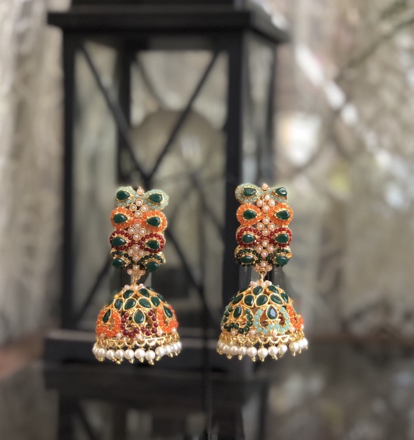 Nauratan earrings green