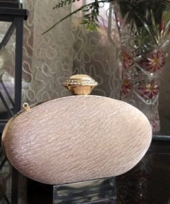 Pink oval bag