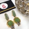 Crushed earrings mint