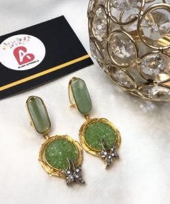 Crushed earrings mint