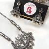 Oxidised mala with earrings