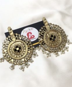Afghani earrings black