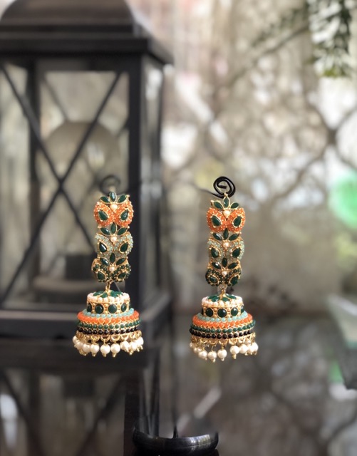 Nauratan earrings green