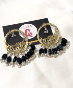 Afghani earrings black