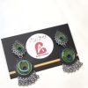 Peacock earrings afghani