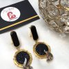 Crushed earrings black