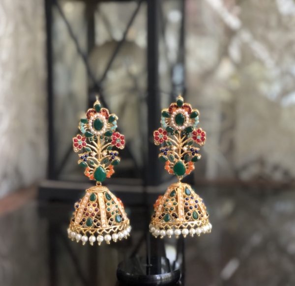 Nauratan earrings green