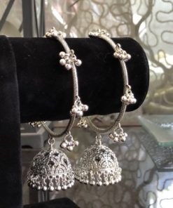 Silver Bangles with tessels