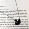 Swan necklace black and silver