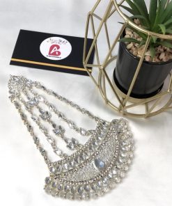 Kundan jhoomer silver