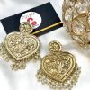 Afghani heart earrings