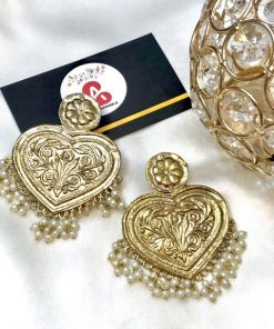 Afghani heart earrings