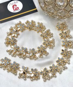 Kundan anklets