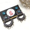Antique earrings light blue
