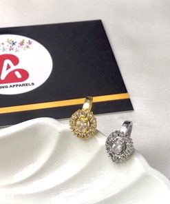 Zircone nose ring silver and golden