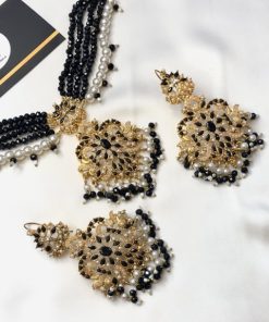 Kundan set black