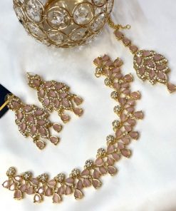 1 carat set with zircone pink and gold