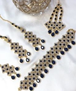 Embellished set blue