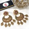 Kundan earrings champagne